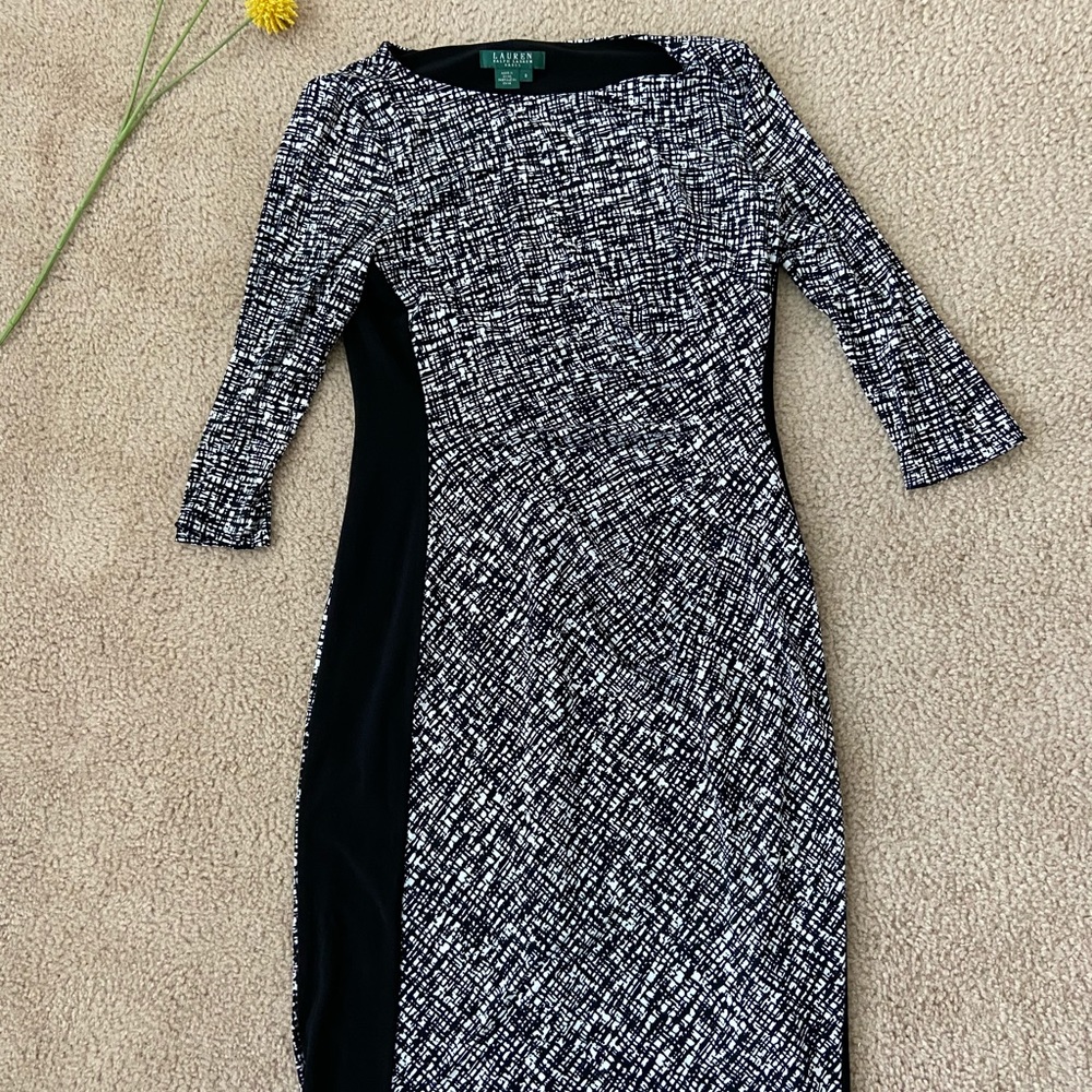 Ralph Lauren black and white dress